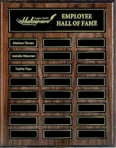 Walnut Honours Board XL