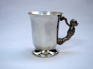 Little Bear Pewter Cup, Straight Sides