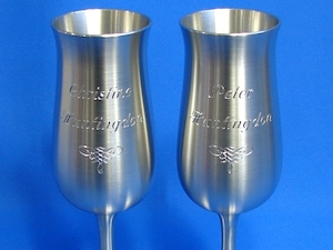 Royal Selangor Pewter Flute Goblets (180ml)