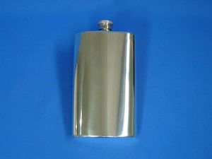 [FL257] Pewter Hipflask 8oz