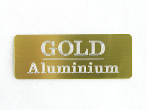 Gold Aluminium Plaque (Small)