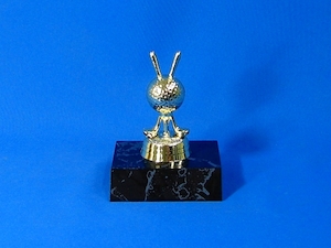 Golf Ball and Clubs Trophy