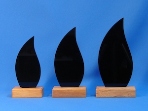 Trophies – Trophy Specialists & Engraving: Flame 6mm Black Acrylic