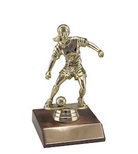 Football Female Figurine & Base