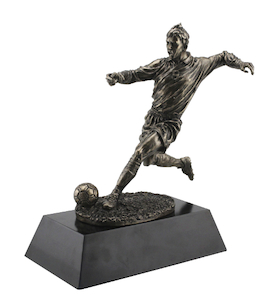 Football Figurine Kicking