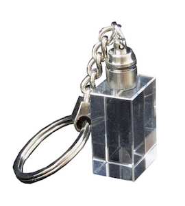 Management: Crystal Block Keyring