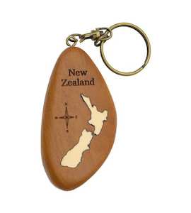 NZ Map Keychain