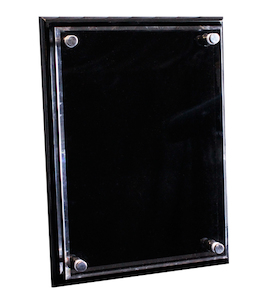 Management: Black & Acrylic Plaque