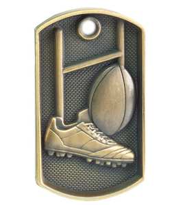 Management: Rugby Medal – Dog Tag