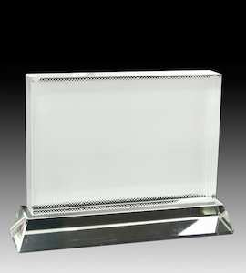 Oblong Crystal Award – Horizontal