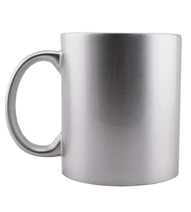 11oz Silver Coated Coffee Mug