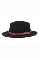 Brixton - messer fedora, black - trouble &. Fox + sidecar mens &. Womens c…