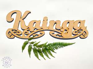 Kainga sign art, carved of wood