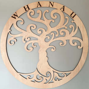 Gift: Whanau Tree, whakapapa, family tree of life carved wood