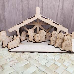 Maori nativity set