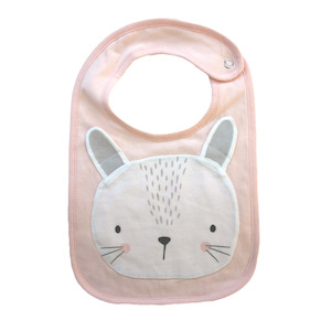 Bibs: Pink Bunny Face bib