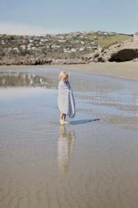 Troupe Beach: The Classic Towel - Grey Checkerboard