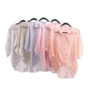 Wednesday Lulu Linen Stripe Shirt