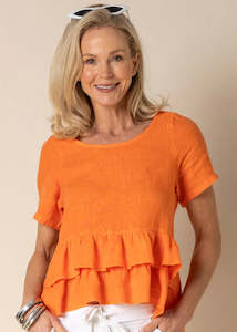 Imagine Fashion |Fallon Top | Orange