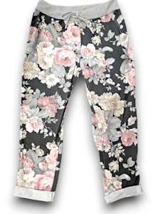 Helga May Black Scatlett Rose Cornelia Joggers