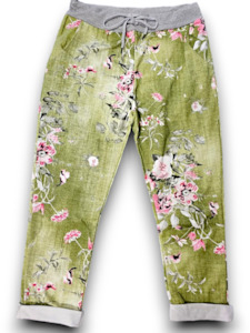 Helga May Green Potpurri Cornelia Joggers