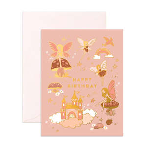 Fox & Fallow Happy Birthday Fairies Greeting Card