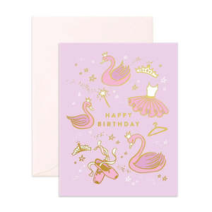 Fox & Fallow Happy Birthday Ballet Greeting Card