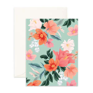 Fox & Fallow Mint Greeting Card