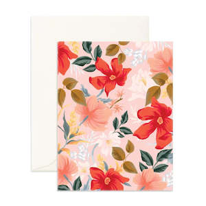 Fox & Fallow Poppy Greeting Card