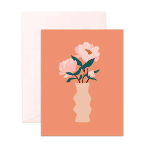 Clothing: Fox & Fallow Muse Peonies Greeting Card