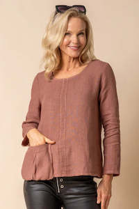 Imagine Fashion | Jodee Linen Top | Nutmeg