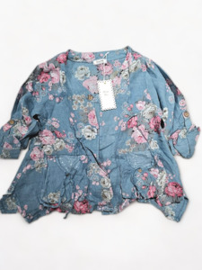 Helga May Jeans High Tea Sequin Pocket Linen Jacke