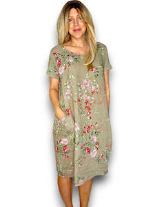 Clothing: Helga May Mocha Lingonberry Small Jungle Dress