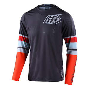 Gp Air Jersey Warped Charcoal / Orange