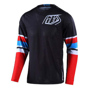 Clothing: GP AIR JERSEY WARPED RED / BLACK