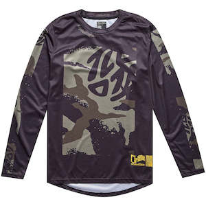 FLOWLINE LS JERSEY CONFINED BLACK