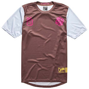 FLOWLINE SS JERSEY FLIPPED CHOCOLATE