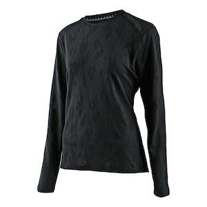 Womens Lilium Ls Jersey Jacquard Black