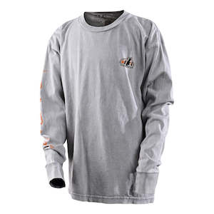 Pistonbone Ls Tee Gray Mineral Wash | Youth