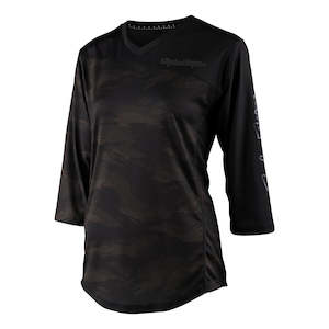 Womens Mischief Jersey Brushed Camo Army