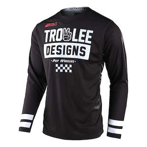 Scout Gp Jersey Peace & Wheelies Black