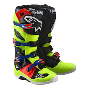 TLD x ALPINESTARS TECH 7 MX BOOTS - YELLOW / RED