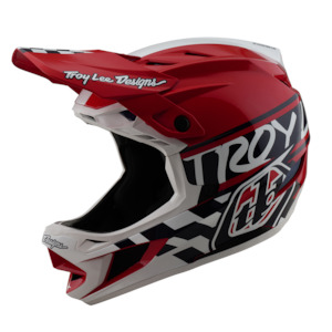 D4 As Polyacrylite Helmet Fifty-50 White / Red