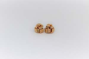 Knot Clip On Earrings Gold