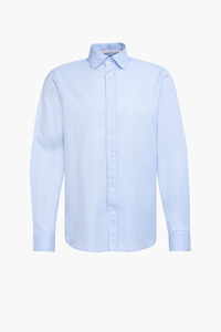 Men's Tops: Fil Noir Light Blue Roma Linen Shirt