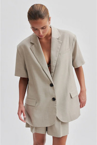 Women's Outerwear: Second Female Roasted Cashew Sharon New Blazer