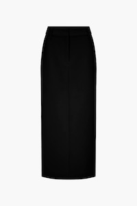 Harris Tapper Black Bonded Long Jas Skirt