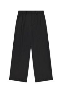 Rebe Black Double Pleated Trouser