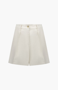 Caitlin Crisp Natural Linen Abroad Short