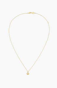 Necklaces: Zoe & Morgan Gold Plate with White Zircon Eos Necklace